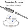 Steel Wire Cable Loop Cruise Luggage Tag Holders PVC Zip Seal Pouch Suitcase Label Holder Waterproof Clear Cruise Tags
