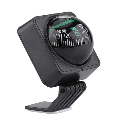 KIMISS Verstellbarer Auto-Armaturenbrett-Kompass Outdoor-Navigationskompass Digital Wandern Orientierungskugel LKW Auto Marine Boot