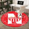 1PC Round Rug Soccer Player Printed Round Area Rug ,Rug For Home Office, Round Chair Rug, Decorative Carpet Fan Gifts Christmas Gift