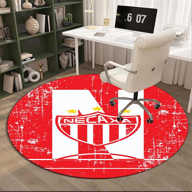 1PC Round Rug Soccer Player Printed Round Area Rug ,Rug For Home Office, Round Chair Rug, Decorative Carpet Fan Gifts Christmas Gift