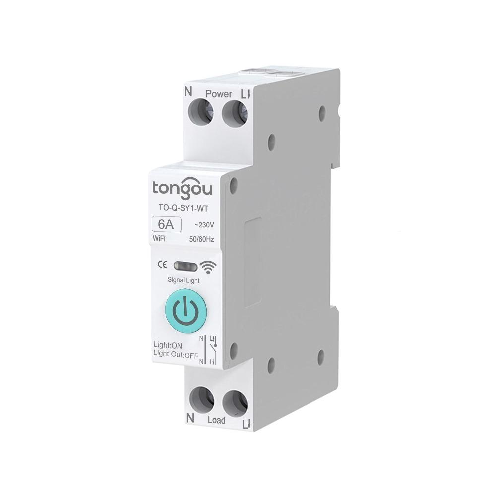 1P+N Smart Timer Switch 1P 6A Smart Home Switch Energy Monitoring Remote Control Switch  Smart Home