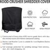 Wood Chipper Shredders Mulcher Cover Shredders Machine Protector Cover Sun Resistant Fabric Garden Tool Accessory