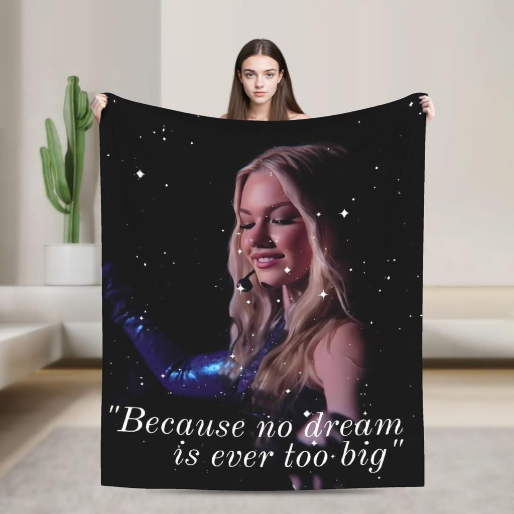S-Freyas Skye British Singer Soft Blanket Students Plush Bedding Throws Aesthetic Couch Bed Flannel Bedspread Sofa Bed Cover
