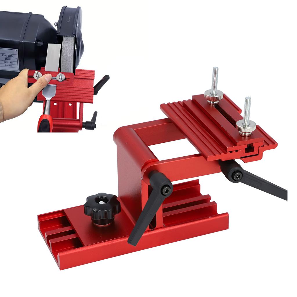 Aluminiumslegering Slibejigg Verktøysliper Jig Justerbar Aluminiumslegering Verktøysliper Jig for 6 8 Tommers Benksliper