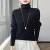 Women's Turtleneck Andy Fleece Sweater Long Sleeve Solid Knit Pullover Winter Inner Top