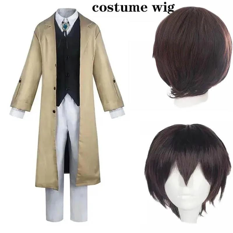 Homchee Trends Cos Costume Cosplay Detective Dazai Osamu Set Completo Dazai Outfits per Adulti Anime Expo Comic Con