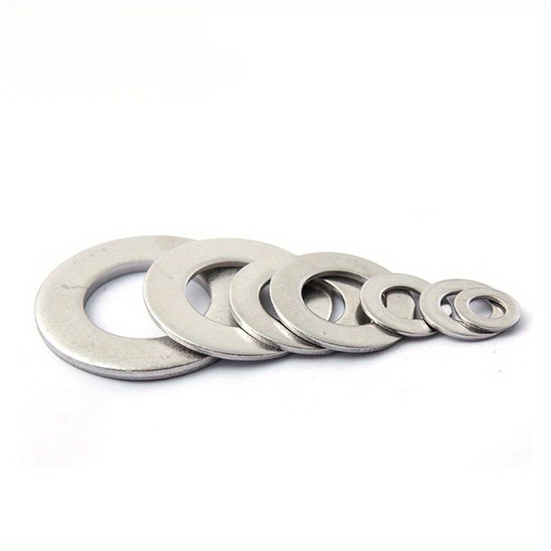 1 Set 304 Stainless Steel Boxed Gasket Stainless Steel Screw Flat Washer M3-M10 Combination Spring Washer Set of 260 Pieces