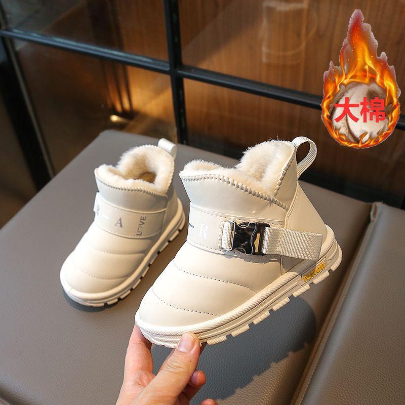 Zimowe śnieżne bawełniane ciepłe bawełniane buty dla chłopców i dziewcząt