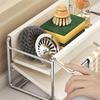 Carbon Steel/Stainless Steel Sponge Holder Self Drain Storage Rack  Home Organization