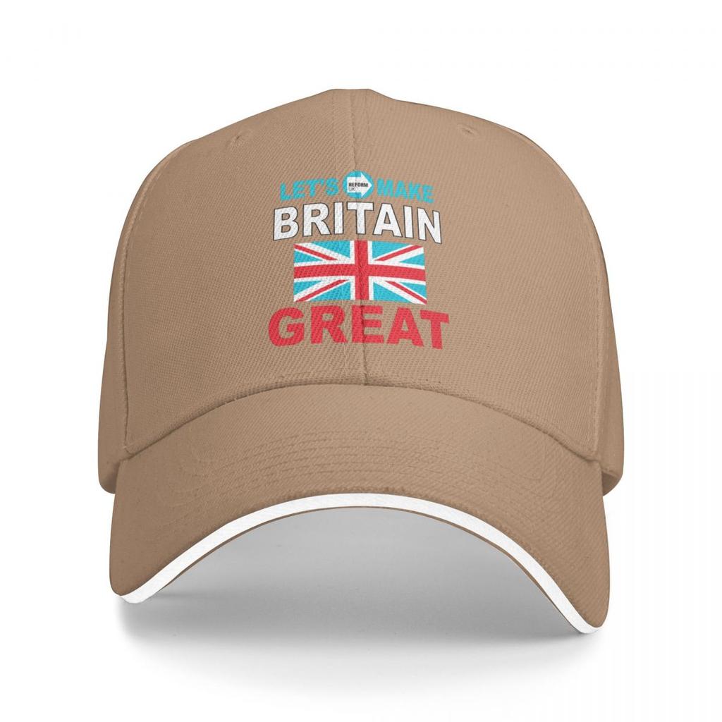 Baseball Caps Let's Make Britain GREAT Again UK Trending Graphic Unisex Casual Summer Caps