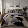 3D Digital Printing Maple Leaf Student Dormitory Bedding Three-Piece Quilt Cover Gift Kit Nordic Style