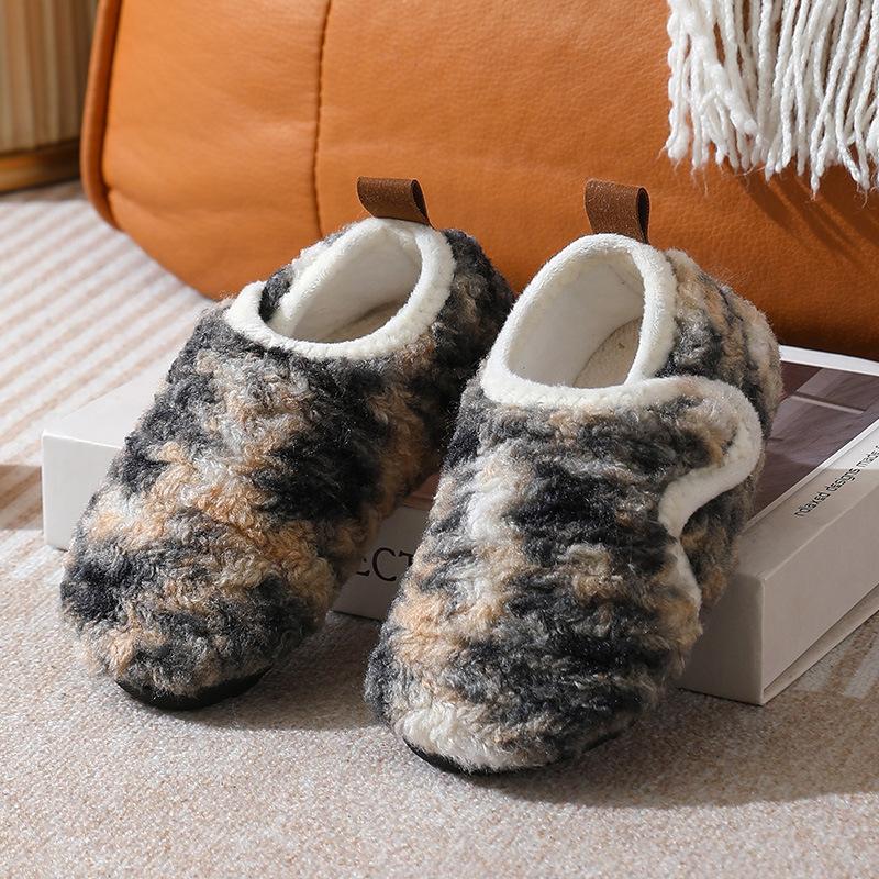 Children's non-slip soft-soled floor socks, adult autumn and winter indoor thermal socks, fleece-lined and thickened baby floor shoes