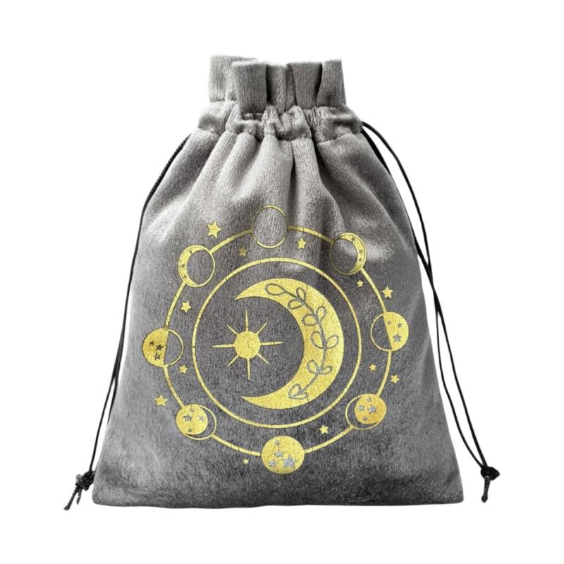 Divinations Tarots Card Dices Bag Small Wedding Bag Table Oracles Cards Game Bag Jewelry Storage Drawstring Tarots Bag