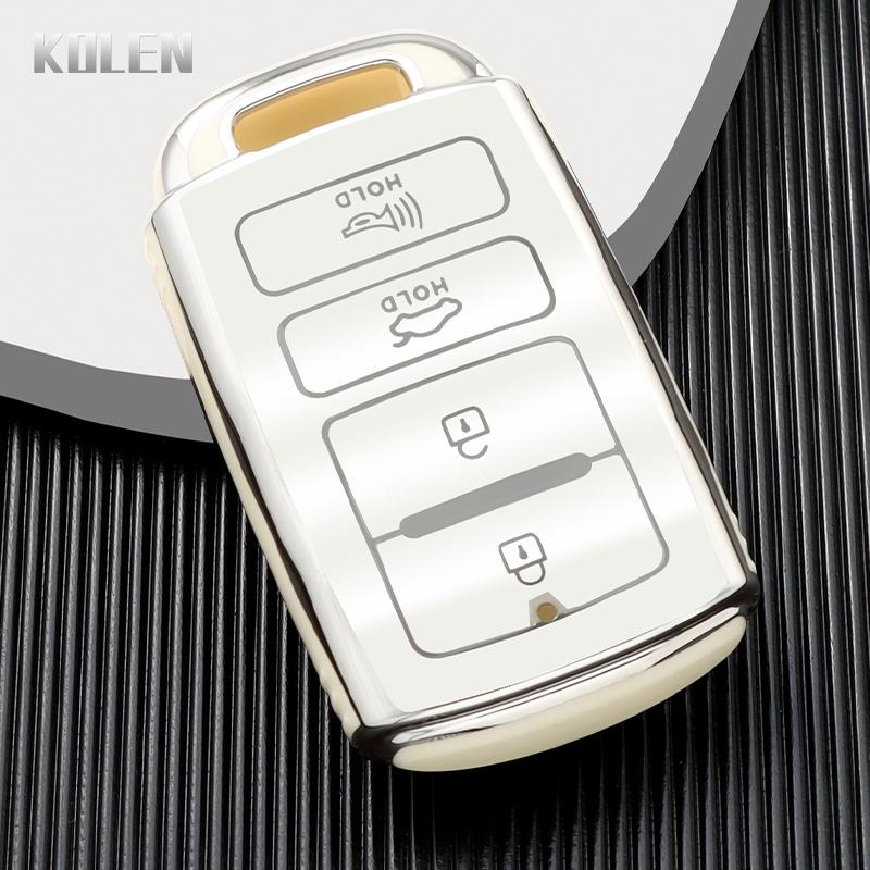 

Модный чехол для дистанционного ключа из ТПУ для автомобиля, чехол-брелок для KIA K7 K-04 Series Cadenza K9 Sorento K900, защитная сумка без ключа, аксессуары серебро белый