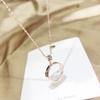 Necklaces Women's Holiday Gift Round Ring Temperament Popular Necklace for Women Charms Fashion Vintage Pendant Jewelry