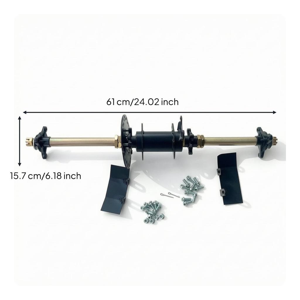 Rear Axle Assembly Kit High Strength Go Kart Long-Lasting
