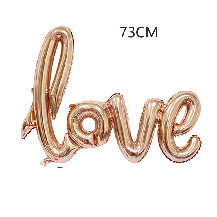 LOVE Letter Foil Balloon Lipstick Red Lip Foil Balloon Anniversary Wedding Valentine's Day Birthday Party Decoration Bridal Ball
