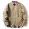 Herren Winter Retro V-Ausschnitt Japanische Baumwolljacke - Warm, Lockerer Schnitt, Trendiger Arbeitskleidungs-Cardigan für Paare