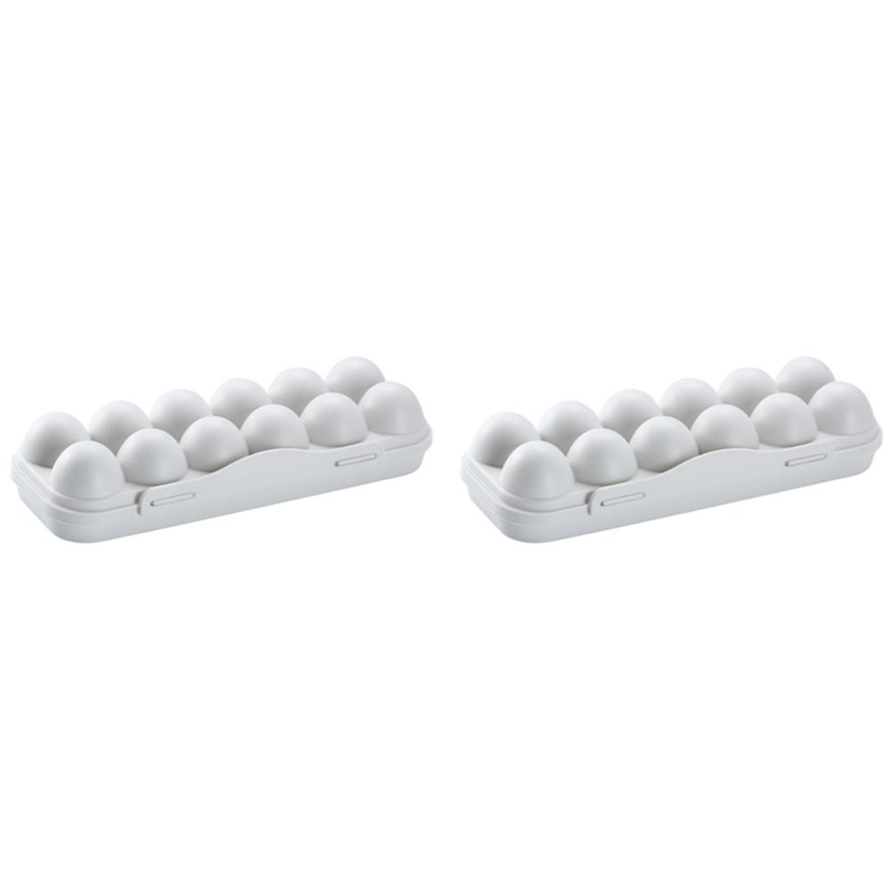 12 Grid Egg Holder Plastic Egg Protector Tray Portable Eggs Carrier Container Case for Refrigerator Camping Picnic Hiking Travel