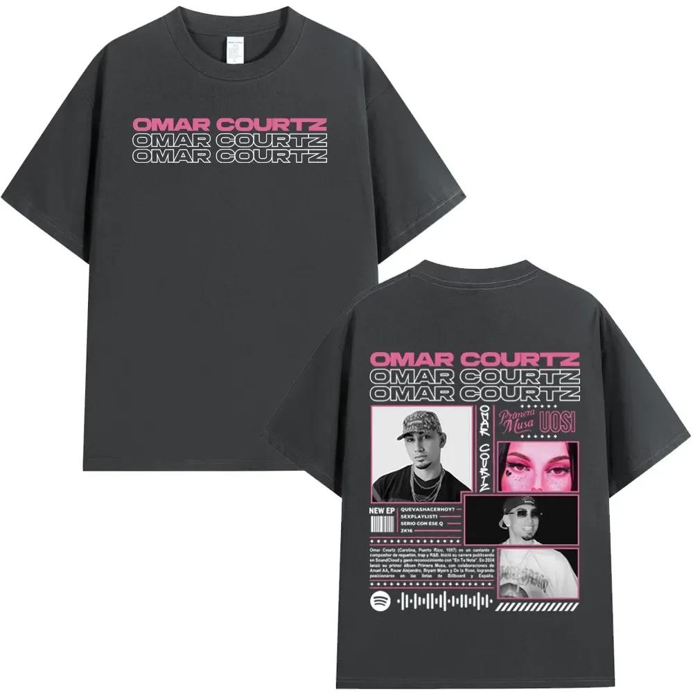 Rapper Omar Courtz Primera Musa Album Tour Merch T Shirt Unisexs Wounisex Hip Hop Fashion Tshirt Casual Cotton Aesthetics Tshirts B