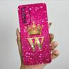 For Realme 6 6Pro Fashion Initial Letter Couple Phone Case for Realme6 6 Pro 6s Narzo Soft Silicone TPU Lens Protective Casing