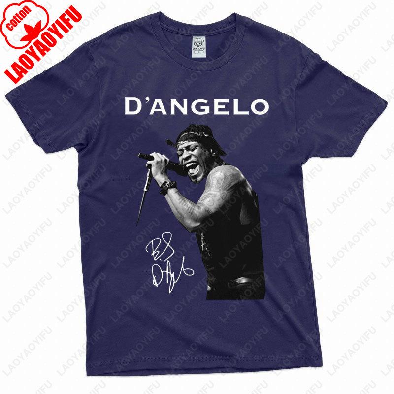 Dangelo Shirt Signature Gift Trendy Unisex TShirt Vintage Cotton Shortsleeve Tees Retro Trend Cool Street T Shirts Camisetas