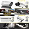 Car Exhaust Rear Pipe Single/Dual Muffler Tail Tip Auto Accessories Replace Kit