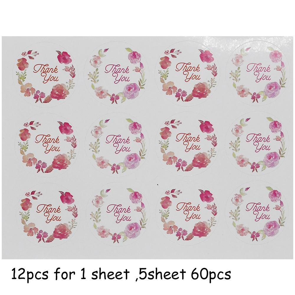 Custom Page Mark Autumn Stickers Thank You Diy X112