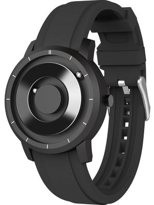 EUTOUR Men's Magnetic Watch, Stylish, Simple, Casual Quartz Watch with Magnetic Ball Design, 5ATM Water Resistance, 40mm Dial, and Black Rubber Band