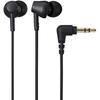 Audio-Technica ATH-CK350X BK Wired In-Ear Headphones, Recycled Plastic Blend, Antibacterial, Comp...