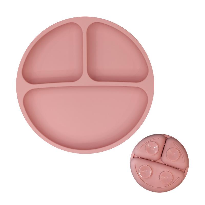 Baby Silicone Dining Plate Kids Feeding Plate Sucker Bowl Owl Shape Children Dishes Feeding Toddler Training Tableware BPA Free