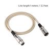 3-Pin XLR Stecker auf XLR Buchse Mikrofon Mic Kabel oder Schnur 1 Meter 3,3 Fuß