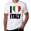 I Love Italy I Heart Italy Heart TShirt Street Style Casual Tee Shirt