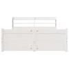 Bed Frame with Headboard Without Mattress White 150 x 200 cm