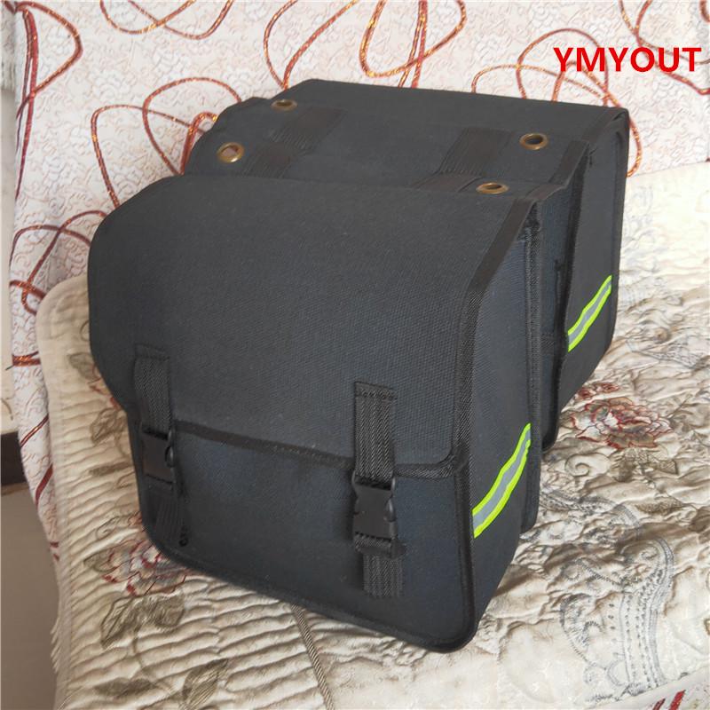 Large Capacity Outdoor Canvas Cycling Saddle Bag for Mountain Biking