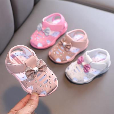 Summer 1-2-3 Year Old Baby Girls Walking Shoes Non-slip Breathable Children Sandals
