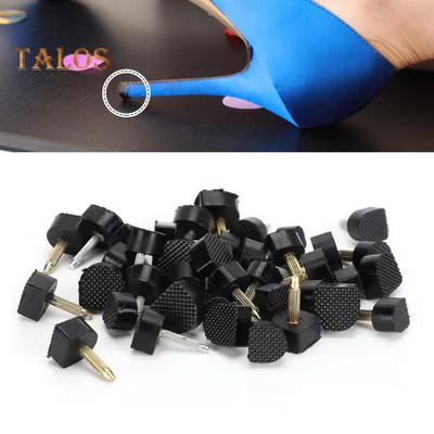 20 párů náhradních hrotů na vysoké podpatky, 5 velikostí 8-12 mm, TPU železná konstrukce, redukce hluku, rychlá oprava obuvi, chrániče paty ve tvaru U