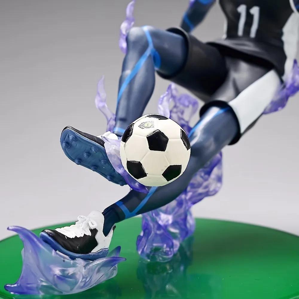 Anime Blue Lock Figures 18cm Nagi Seishiro Figure Football Action Figurine Pvc Model Desk Collection Room Statue Birthday Gift