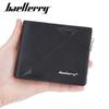 New Men's Short Wallet European American Business Multi Slot Soft With Zipper Coin Purse