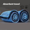 1000GSM 1200GSM 1400GSM High Performances Twisted Fiber Car Cleaning Towel Rapid Water Absorption Stitching No Shrinkage