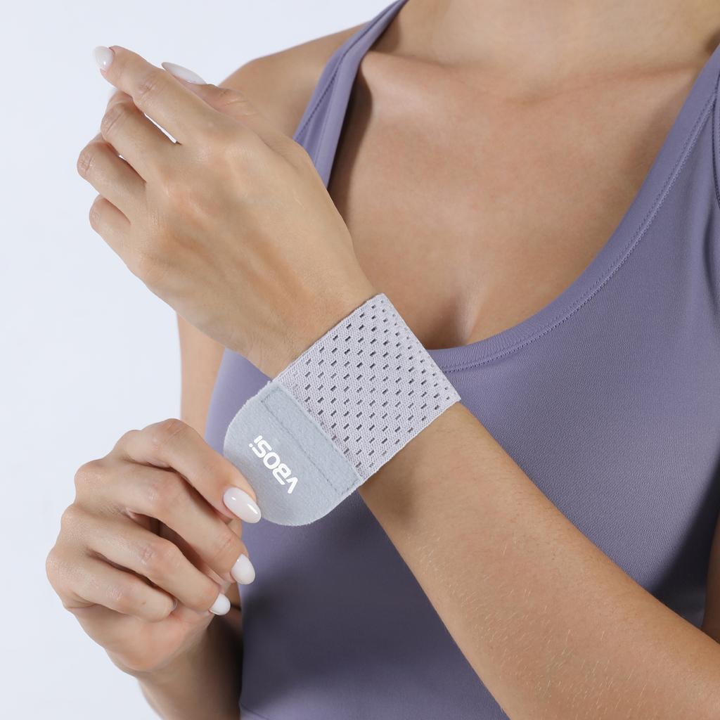Vbosi Unisex Adjustable Wrist Wrap Lightweight Support for Gym Training Badminton Workout