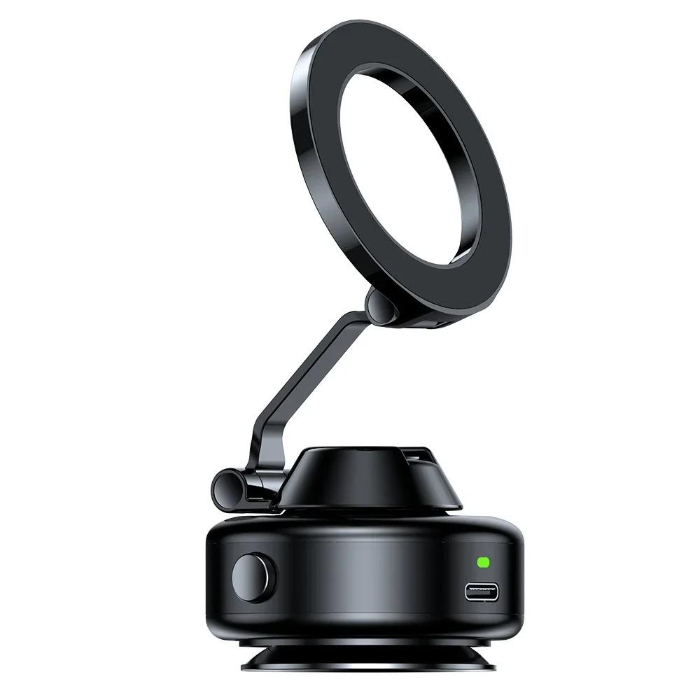 Universal Magnetic Car Phone Holder Suction Cup Vacuum Phone Holder 360° Rotatable and Foldable Phone Holder Suitable for Smartphones