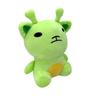19CM Nuovo Peluche Gatto Alieno Bogur Kawaii Peloso Verde Gatto Alieno Morbido Imbottito Cartone Animato Animale Domestico Spaziale Bambini Fan Collezione Regali