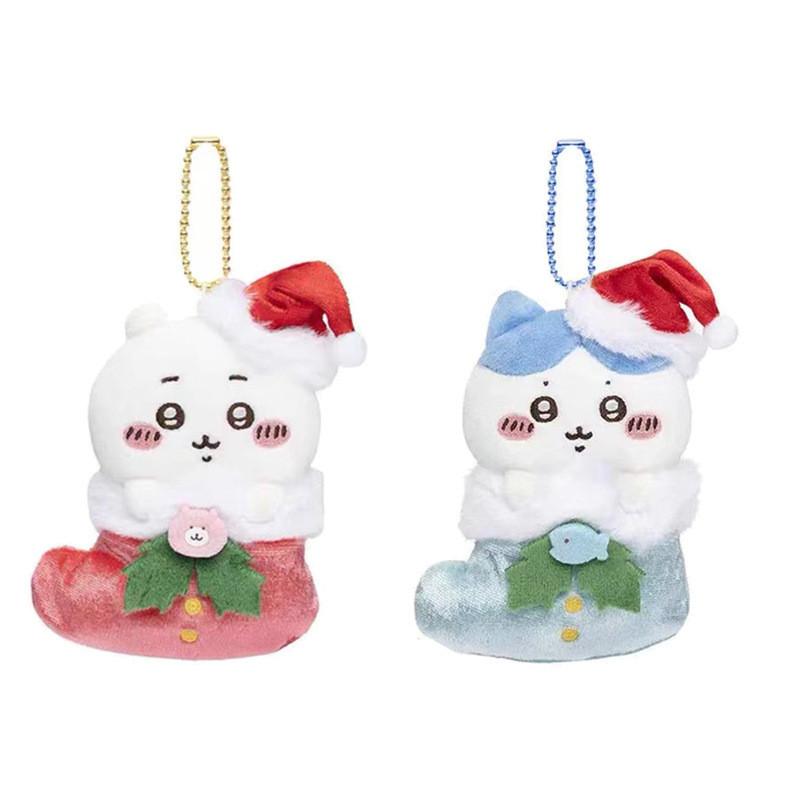 Adorable Christmas Stocking Cat Plush Toy Super Soft Short Plush Cute Gift