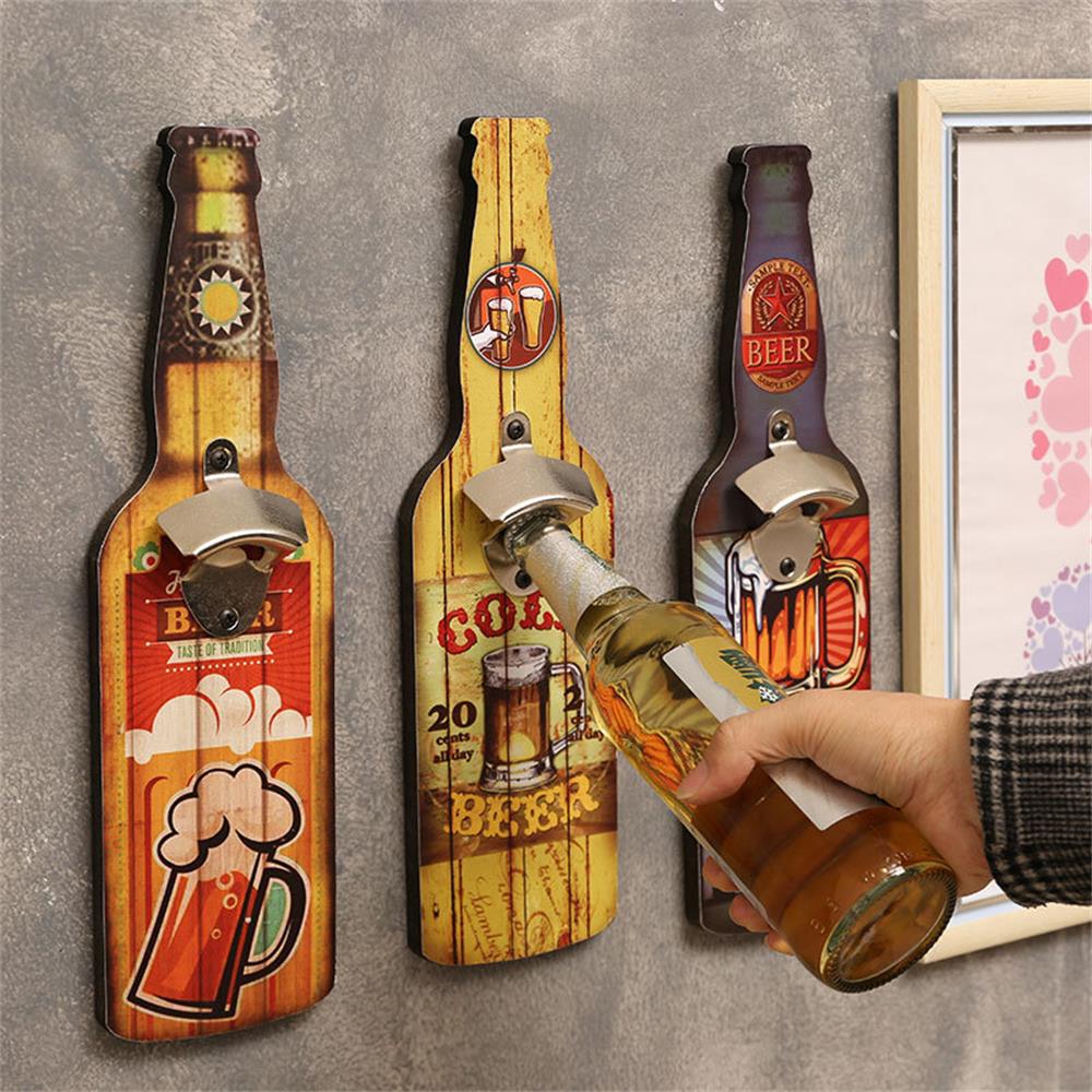 Personalized Creative Wall Pendant Bottle Opener For Restaurant Barbecue Shop Unique Bar Essential Decorative Wall Art