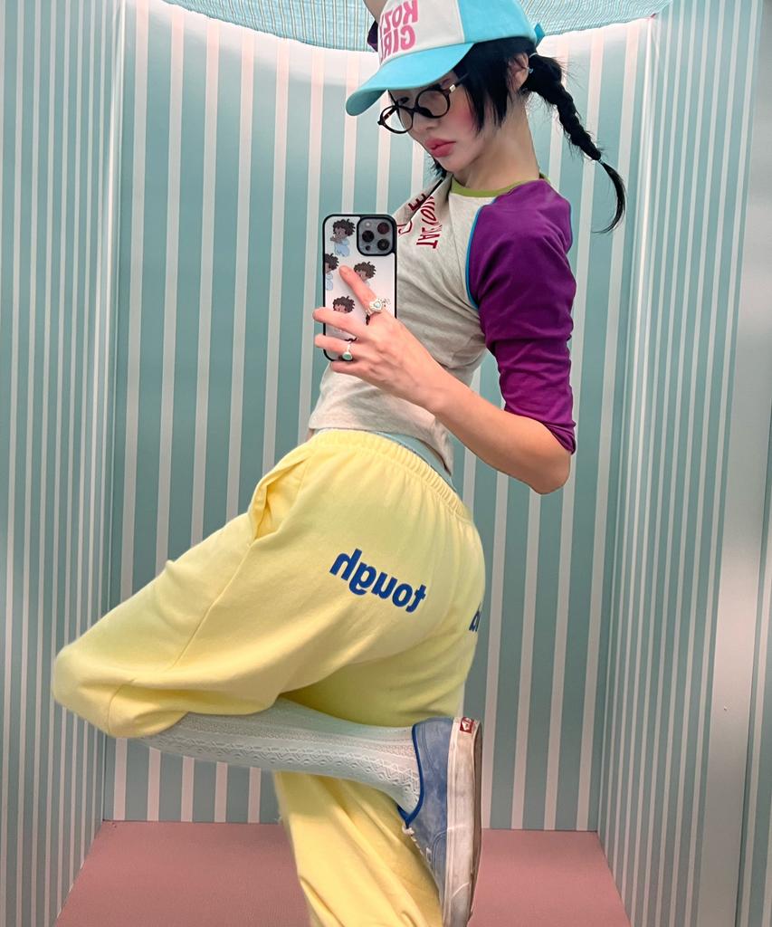 Kikoji And Tough Midi Pants Yellow