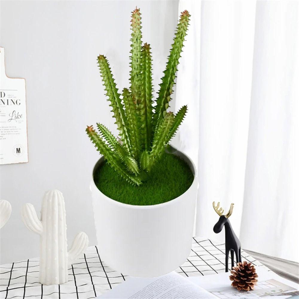 

Пластиковая ветка кактуса Высококачественные искусственные суккуленты Растения Искусственные растения Сад