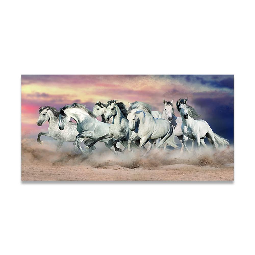 

Большой размер Ретро бегущие лошади группа галопирующая холст картина настенное искусство животные настенные панно для украшения гостиной Cuadros 20x40cm No Framed