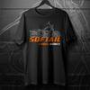 Camisetas para Hombre y Mujer Para Harley-Davidson FLSTSB Softail Cross Bones 2008-11- Motocicleta