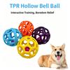Dog Toy Bite-resistant TPR Hollow Sounding Bell Ball Self-entertainment To Relieve Boredom Cat and Dog Toys Pet Supplies